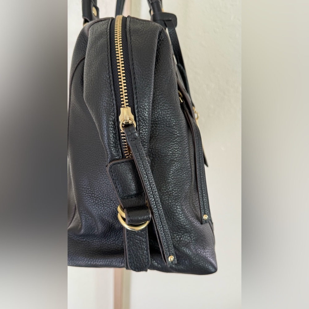 Lodis San Tropez Leather Handbag with Gold Hardware + Wallet - Picture 6 of 16